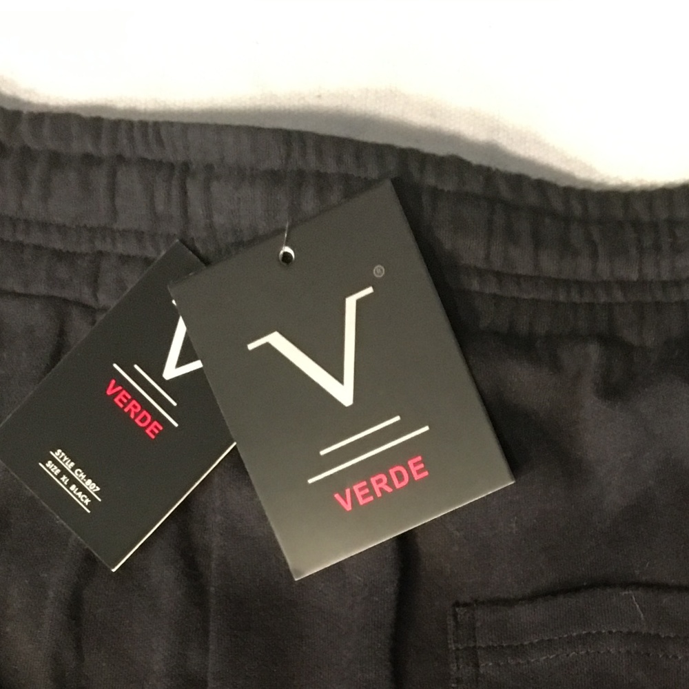 NWT Verde Men's jogger pants front zippered pockets XL - Picture 4 of 6